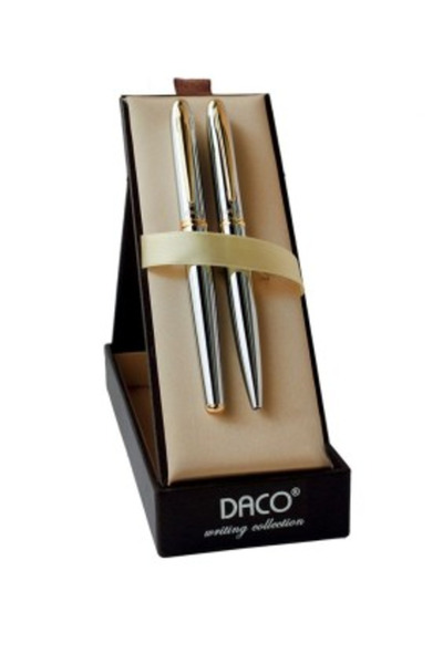 Daco Pen and fountain pen set - Silver