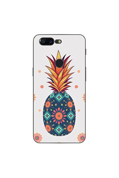 OEM Husa compatibila cu OnePlus 5T Silicon Gel Tpu Model Floral Pineapple