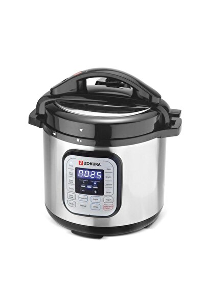 Zokura Z1230 Electric Pressure Cooker, 1000W, 5.6L, 12 Programs, Keep Warm, B...