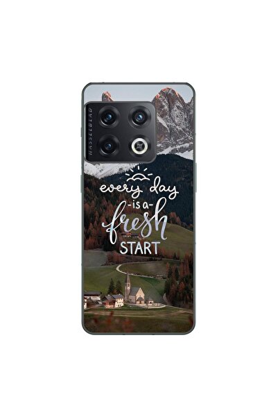 OEM Husa compatibila cu OnePlus 10 Pro Silicon Gel Tpu Model Mesaj Fresh Start