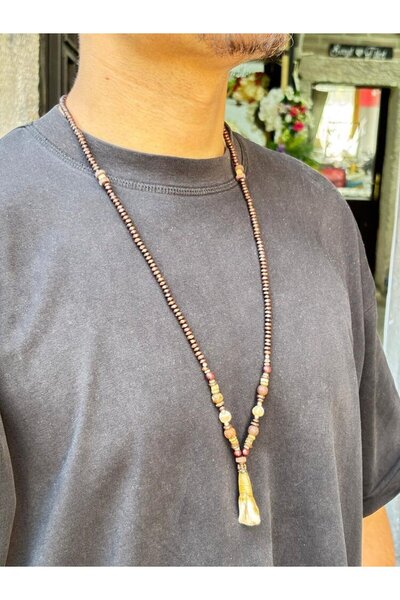 Bozhi Necklace Glass Beads Casual Elegance