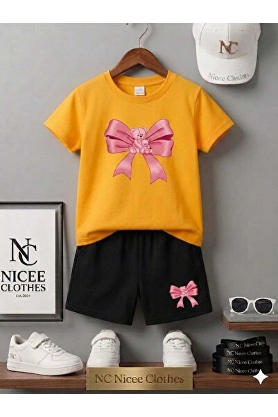 NC Nicee Clothes Tricou și pantaloni scurți de vară pentru copii, unisex (imp...