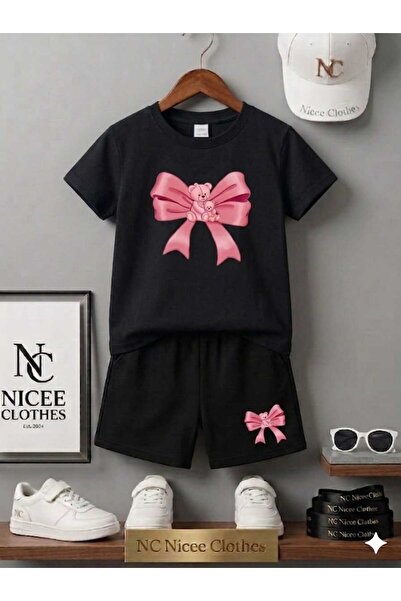 NC Nicee Clothes Tricou și pantaloni scurți de vară pentru copii, unisex (imp...