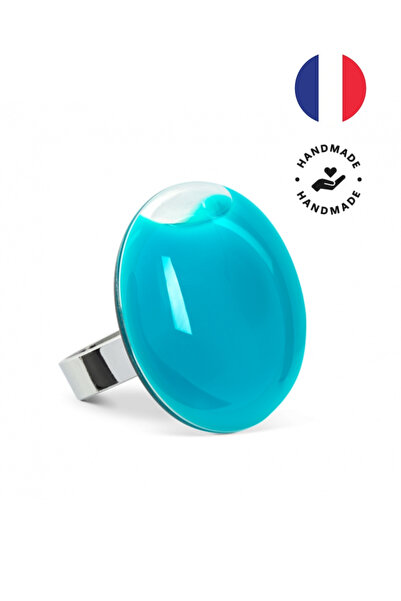 Pylones Glass Ring - Galet - Medium Milk