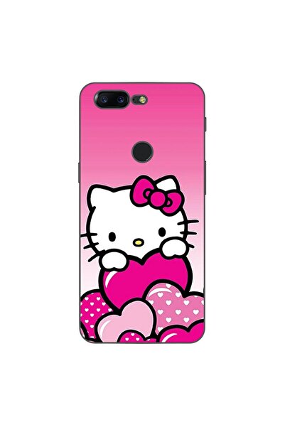OEM Husa compatibila cu OnePlus 5T Silicon Gel Tpu Model Hello Kitty Pink Hearts