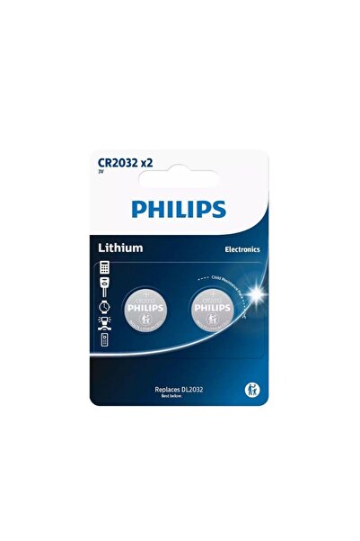 Philips CR2032P2/01BGRS Μπαταρία λιθίου Blister 2τεμ. 210 mAh 3V