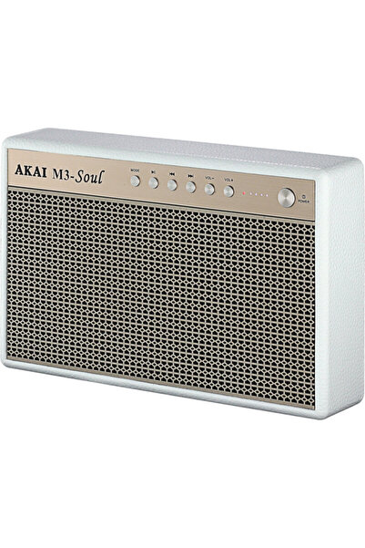 AKAI M3-Soul White Φορητό ηχείο Bluetooth με USB, Aux-In και USB για φόρτιση ...