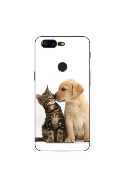 OEM Husa compatibila cu OnePlus 5T Silicon Gel Tpu Model Pisicuta Catelus Pri...
