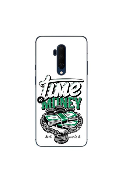 OEM Husa compatibila cu OnePlus 7T Pro Silicon Gel Tpu Model Mesaj Time Is Money