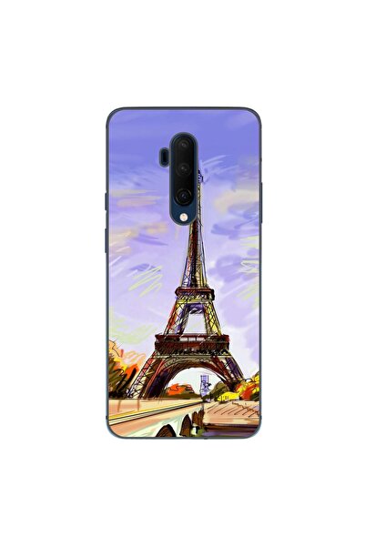 OEM Husa compatibila cu OnePlus 7T Pro Silicon Gel Tpu Model Desen Turnul Eiffel