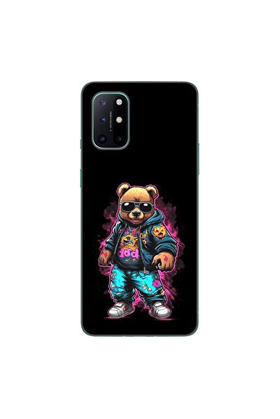 OEM Husa compatibila cu OnePlus 8T Silicon Gel Tpu Model Bear Cool Black