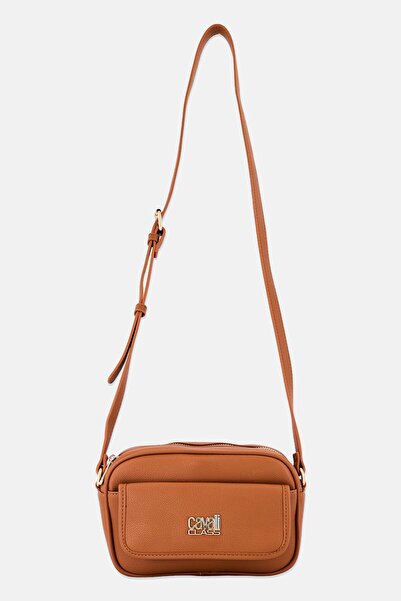 Cavalli Class Women Brand Logo Cross Body Bag, Brown