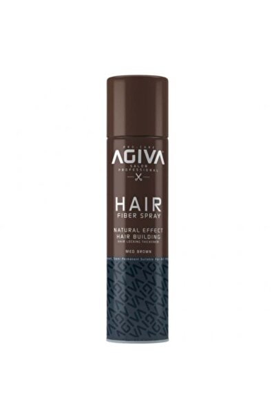 Agiva Spray cu fibre pentru păr, nuanță maro, 150 ml