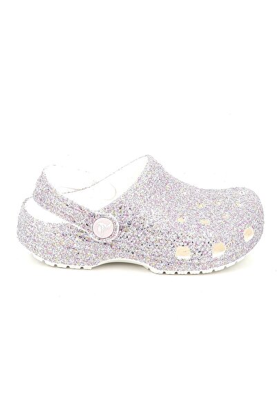 Crocs Παιδικό Σαμπό για Κορίτσι Classic Fantasy Glitter Clog K Ανατομικό Χρώμ...