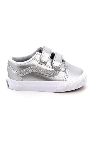 Vans Παιδικό Χαμηλό Casual για Κορίτσι Old Skool V Χρώματος Ασημί VN000CTG7VF1