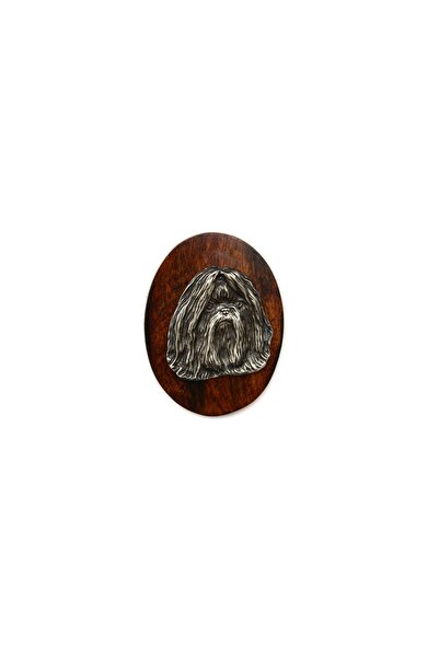 Art - Dog Shih Tzu, Chrysanthemum Dog - Dog show brooch, starter number clip,...