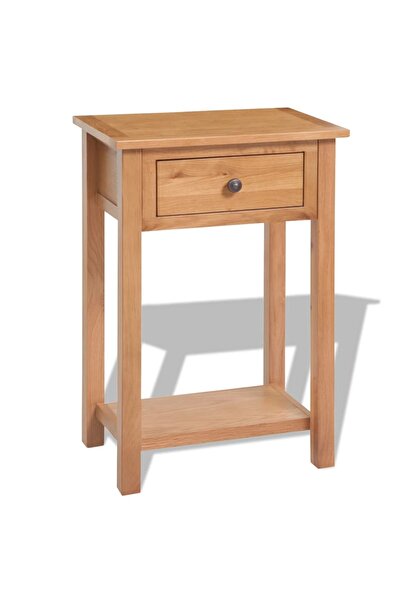 vidaxl Console table, 50 x 32 x 75 cm, solid oak