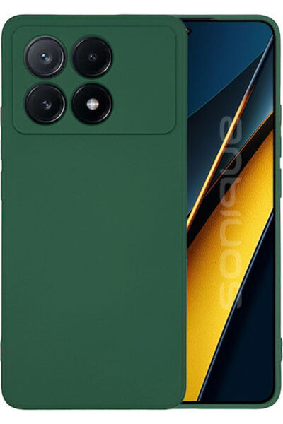 Other Sonique Back Cover Silicone Green (Poco X6 Pro)