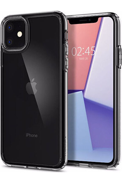 Spigen Κρυστάλλινη Υβριδική Πίσω Θήκη Σιλικόνης Διαφανής (iPhone 11) Κωδικός:...