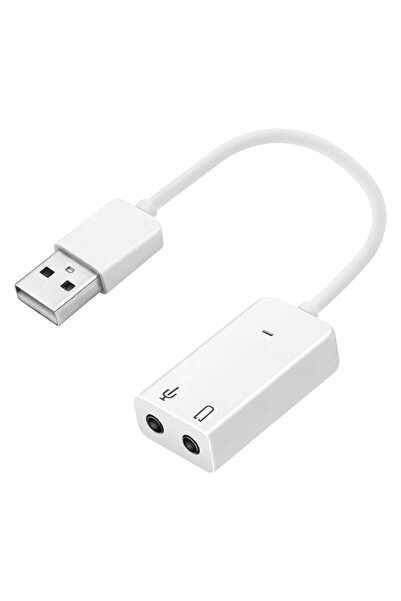 Steep Solid Harici USB Ses Kartı 7.1 Kanal Destekli - 3.5mm Mikrofon ve Kulak...