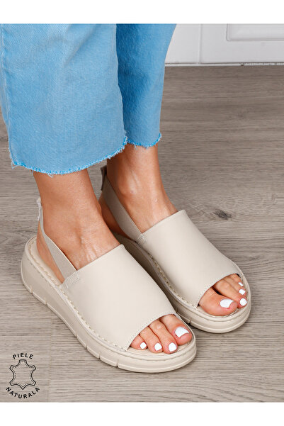 ANGEL BLUE Women 'Sandals Made of Genuine Leather with Modern Design and Elas...