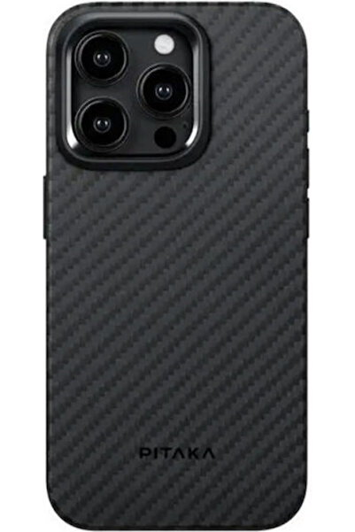 PITAKA Magez Back Cover Aramid Fiber 1.6mm Black (iPhone 15 Pro) Code: KI1501PP