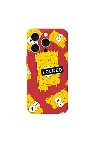 Other Apple Iphone 16 Pro Bart Simpson Red Colored Silicone TPU Θήκη