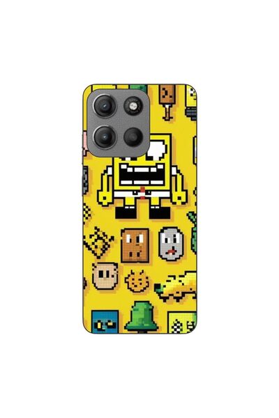 OEM Case compatible with Motorola Moto G15 Silicone Gel Tpu Pattern Pixel Art...