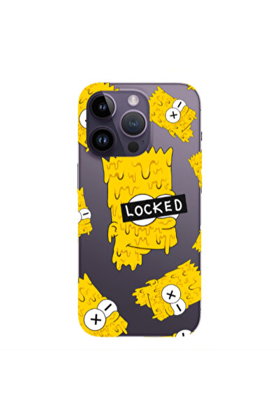 Other Apple iPhone 14 Pro Max Bart Simpson Transparent Silicone TPU Θήκη