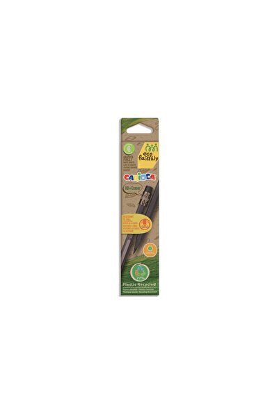 carioca Set de 6 creioane grafice Eco Black Hb cu radieră