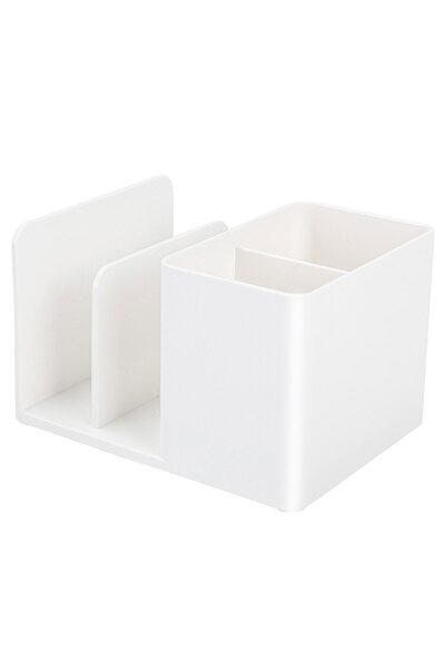 Deli DESK ORGANIZER 2 COMPARTMENTS + 2 BOOK DIVIDERS WHITE NUSIGN