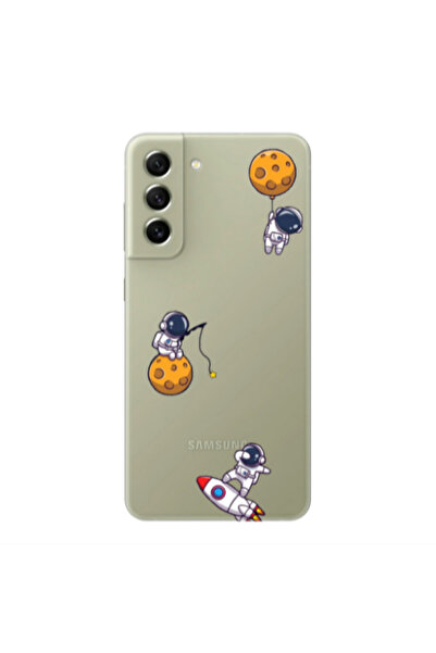 Other Samsung S22 Plus Cute astronauts Transparent Silicone TPU Θήκη