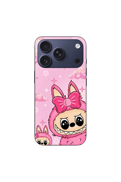 OEM Husa compatibila cu Apple iPhone 17 Pro Silicon Gel Tpu Model Labubu Pink...