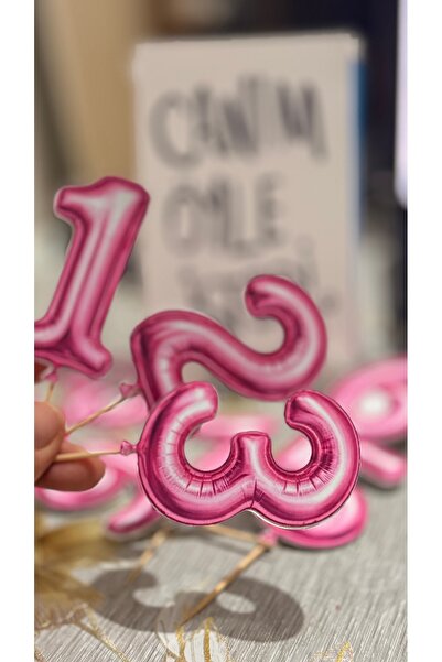 aemedia Sayi balonlari 1-9 kadar pasta susu balon resmi folyo balon gorseli
