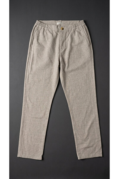 Ramon Miele Men's Plus Size Linen Trousers