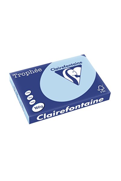Clairefontaine A3 Cardboard 160 g/m² pale color 250/box sky blue