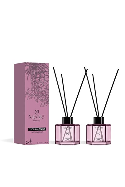 Meolle Set 2 x 120 ml Odorizante cu Bețișoare Tropical Twist