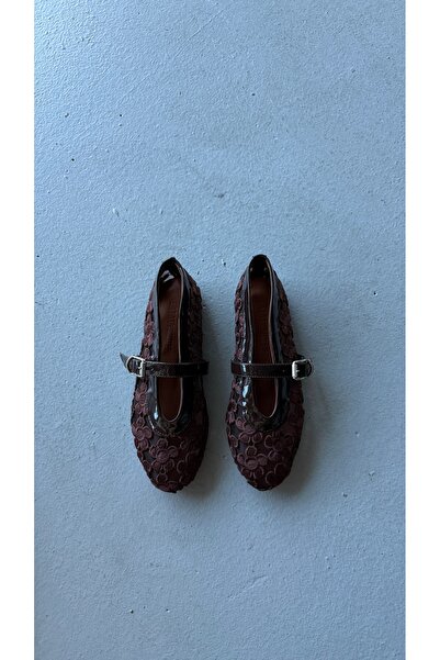Eataly Shoes Flora Acıkahve Mary Jane Babet