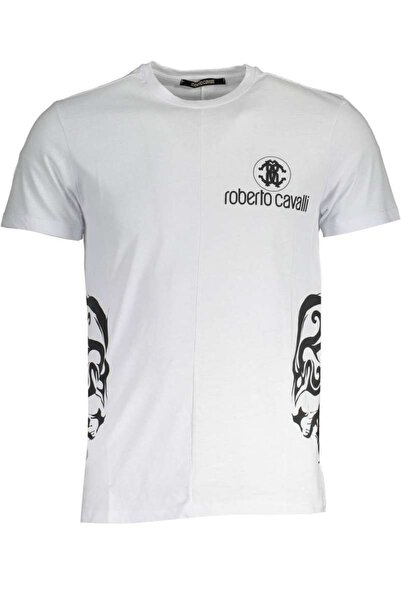 Roberto Cavalli T-shirt Κοντομάνικο Ανδρικό GST653-00053 Λευκό (XL)