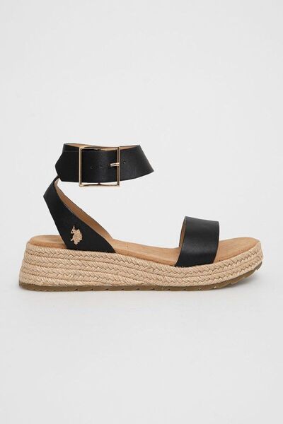 U.S. Polo Assn. Γυναικεία Σανδάλια KATE4047S1-Y1-BLK Μαύρο - 38
