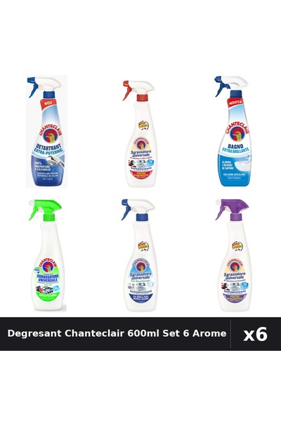 Chanteclair Set 6 Degresant Universal 600ml - Marsilia, Lămâie, Bicarbonat, M...