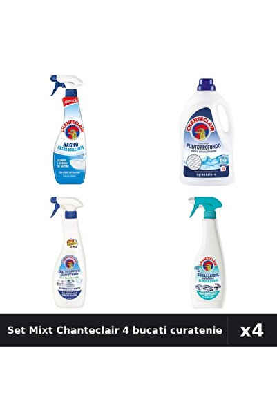 Chanteclair Set 4 Degresant și Detergent - 1575ml, 625ml, 600ml - Curatenie C...