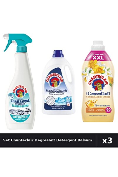 Chanteclair Set 3 Degresant și Detergent 600ml 1575ml 1800ml - Curatenie Comp...