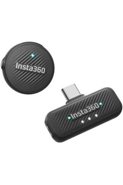 Insta360 Μικρόφωνο Αέρος (1 Πομπός 1 Δέκτης) Αξεσουάρ Ήχου για Κάμερα Δράσης ...