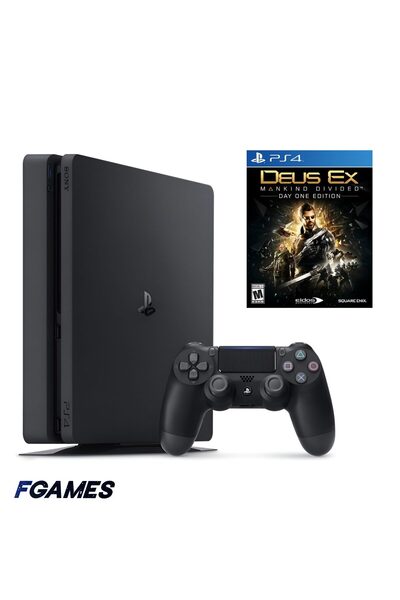Sony Consola Playstation 4 Slim Ps4 500gb + Controller + Deus Ex: Mankind Div...