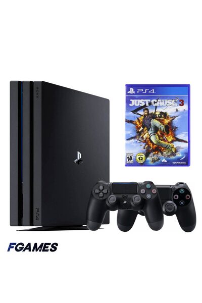Sony Consola Playstation 4 Pro Ps4 1TB + Două controlere + Just Cause 3 PlayS...