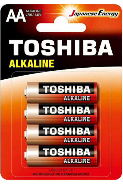 Toshiba Συσκευασία 4 τεμαχίων Αλκαλικές Μπαταρίες AA Κόκκινες 1.5V Κωδικός: 1...