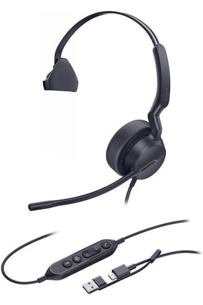 Yealink Ακουστικά Uh42 Μονοφωνικά Ενσύρματα USB-C/A 1308240