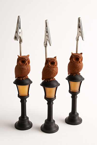 GAME SHOT Owl Lantern Note Holder 3 Pieces