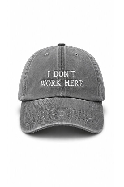 WeavedCo "I Don'T Work Here" Embroidered Vintage Washed Cap Hat